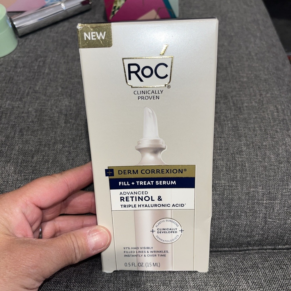 RoC Derm Correxion Fill + Treat Serum Retinol + Hyaluronic Acid 0.5oz / 15ml NIB
